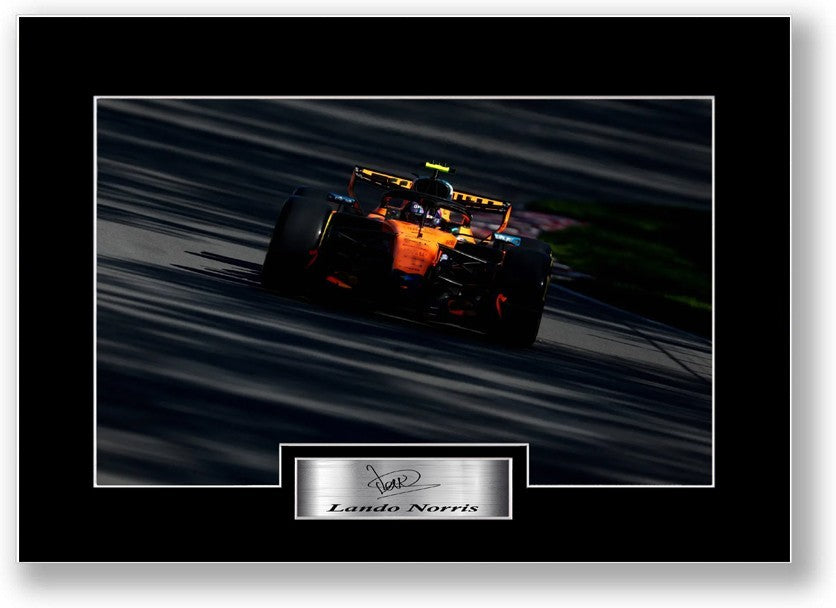 Lando Norris 2026 Car Signed Photo Display Mount Poster A4 Gift For F1 Fans