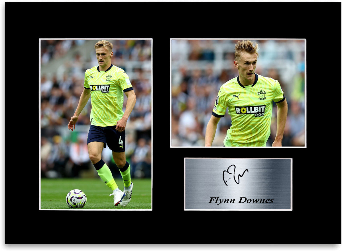 Flynn Downes Southampton Player framed print by LJW Prints