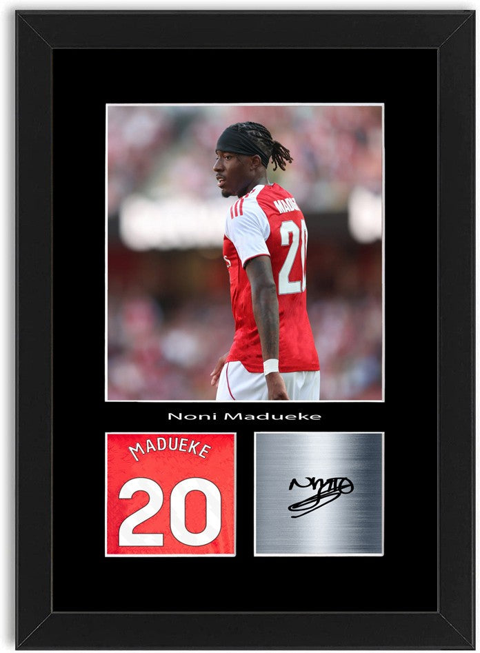 Noni Madueke Football Player Poster Signed Print Photo A4 Wall Art Framed