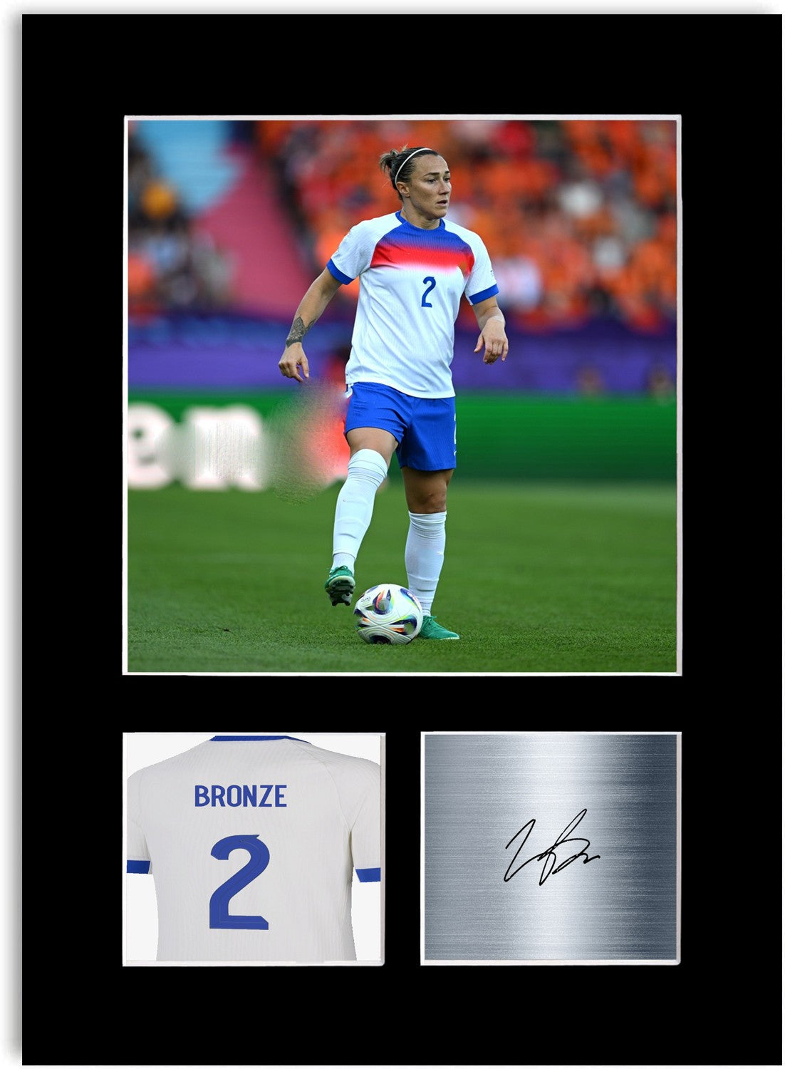 Lucy Bronze England Print Signed Photo Display Poster Women’s Euro 2025