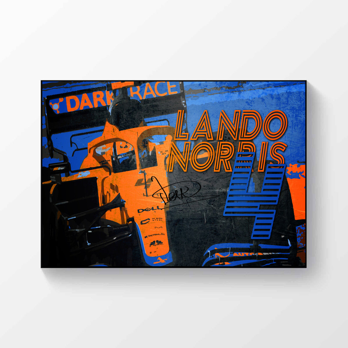Lando Norris McLaren Formula 1 2021 Signed Poster A4