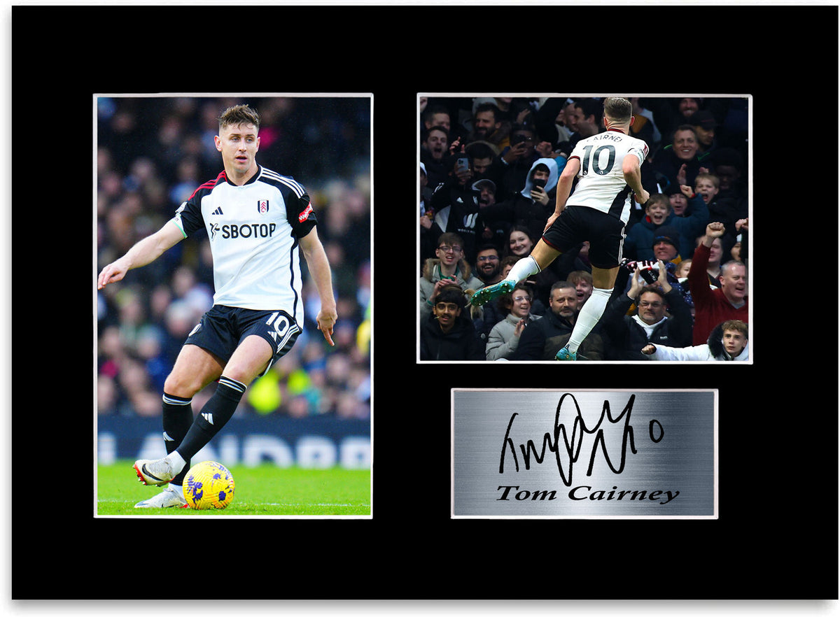 Tom Cairney Fulham Player framed print by LJW Prints