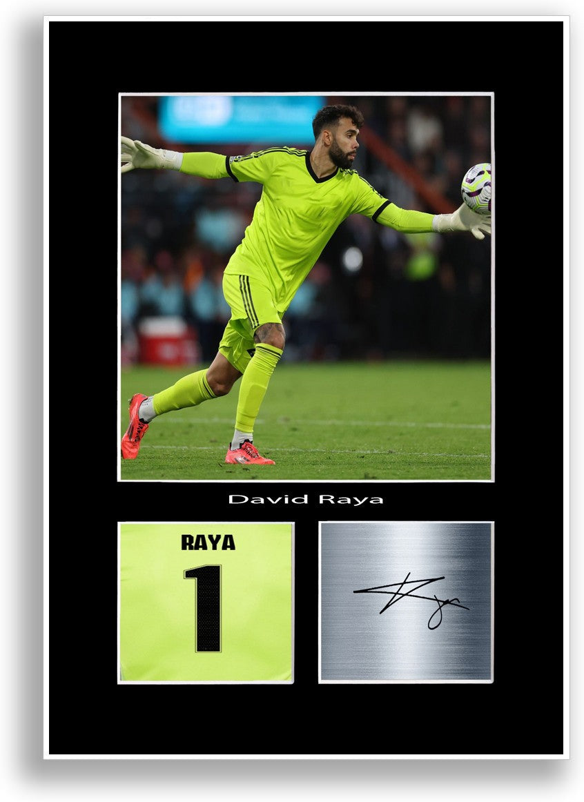 David Raya Football Player Poster Signed Print Photo A4 Wall Art Gift Idea