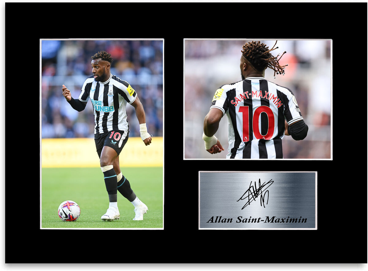 Allan Saint-Maximin Poster Printed Signed Autograph Photo Display Mount A4