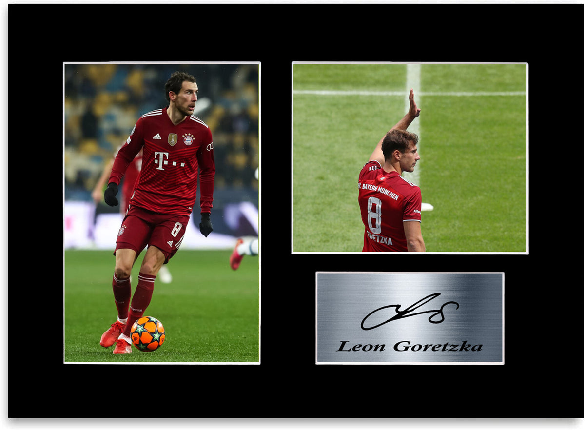 Leon Goretzka Bayern München Player mounted display by LJW Prints