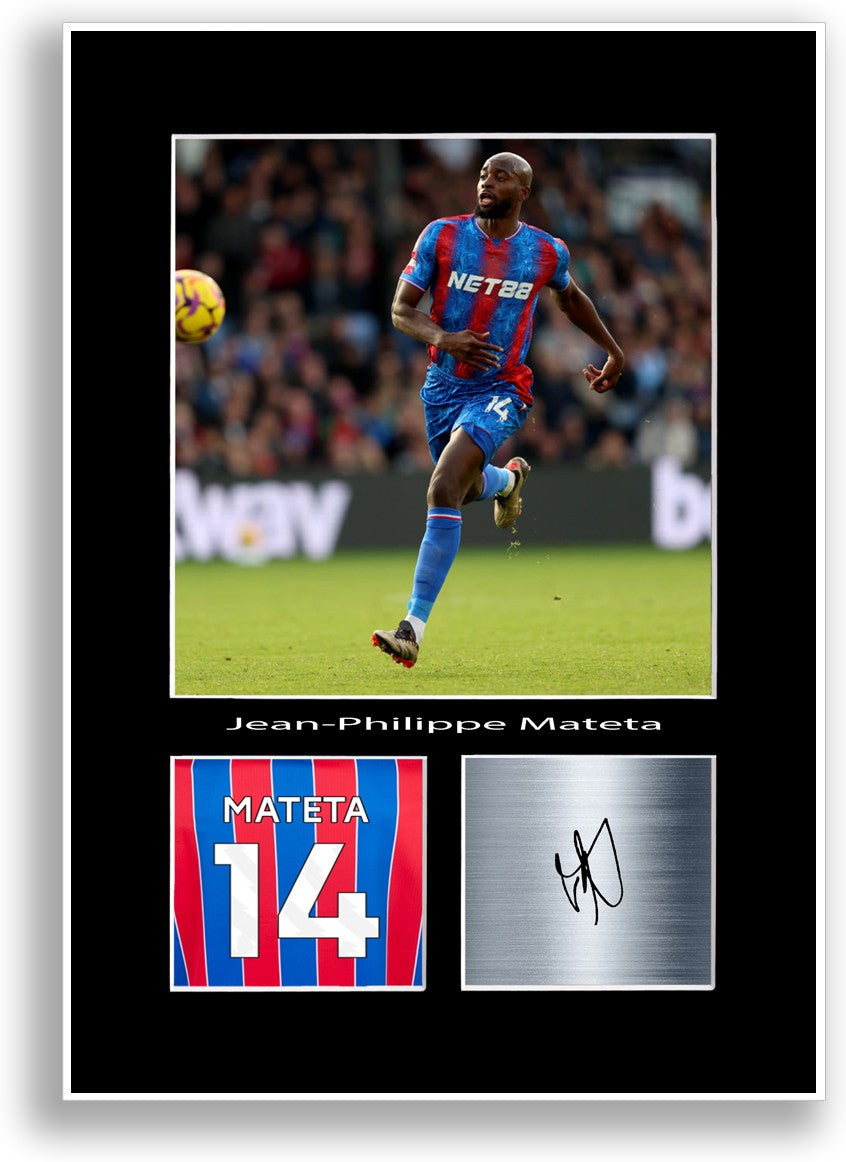 Jean-Philippe Mateta Football Player Poster Signed Print Photo Wall Art Gift