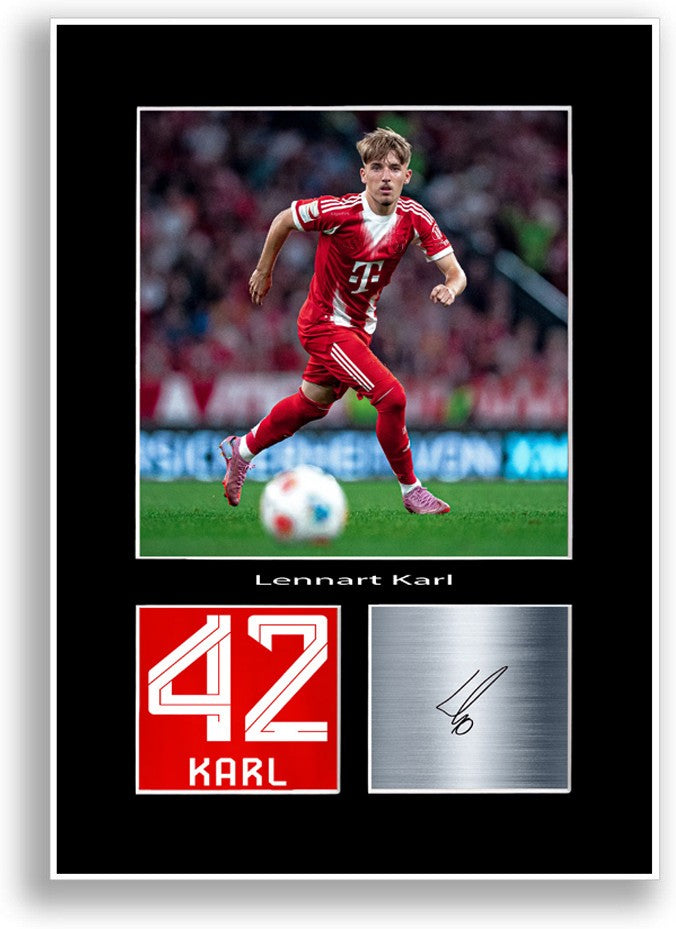 Lennart Karl Football Player Poster Signed Print Photo A4 Wall Art Gift Idea