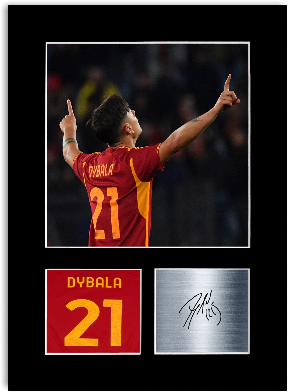 Paulo Dybala Football Player Poster Signed Photo Display Mount Print A4