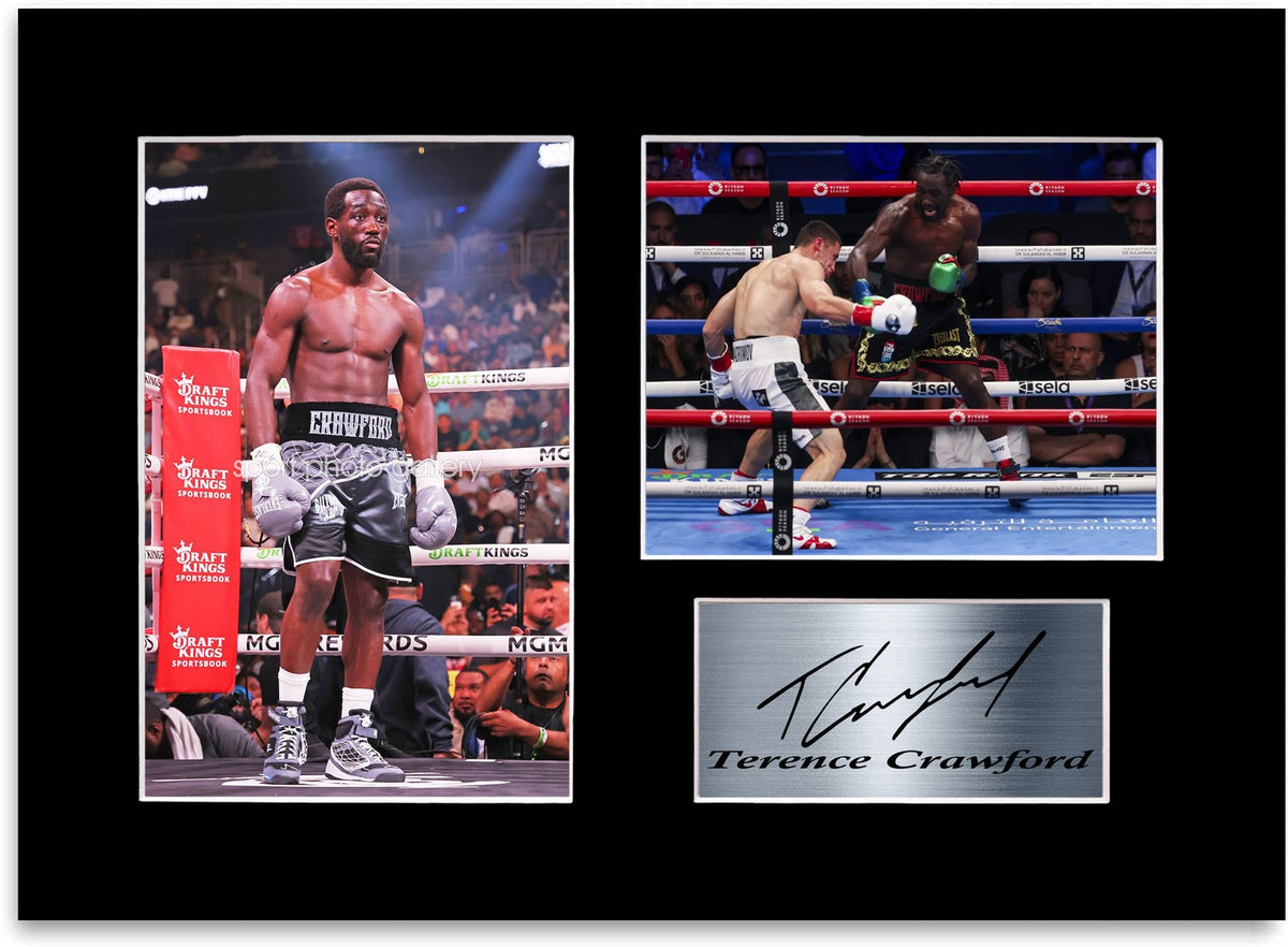 Terence Crawford Boxing World Champion Signed Photo Display Mount Poster Print