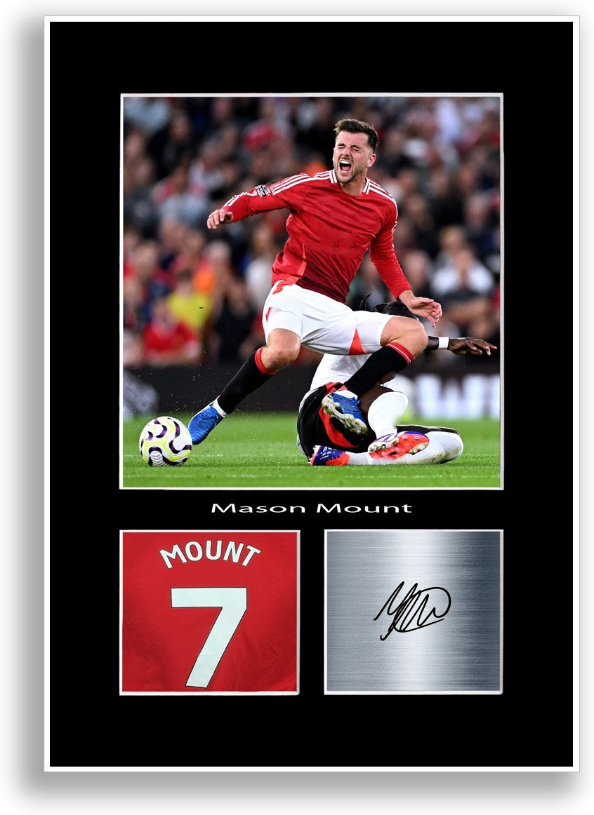 Mason Mount Football Player Poster Signed Print Photo A4 Wall Art Gift Idea