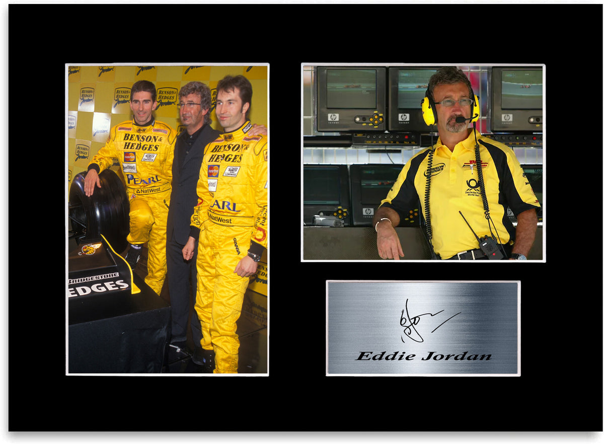 Eddie Jordan F1 Team mounted display by LJW Prints