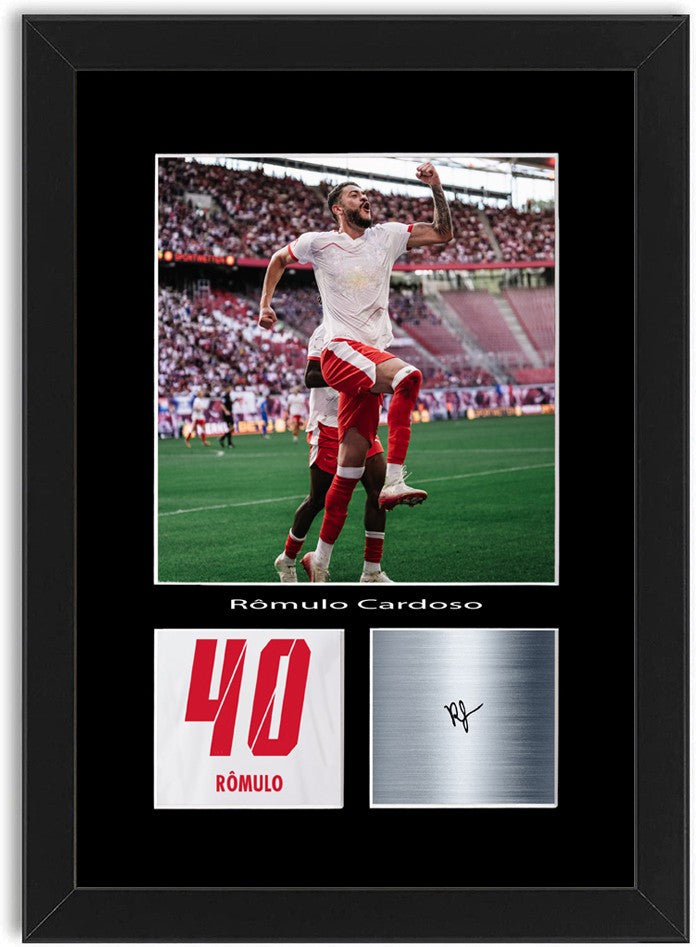 Romulo Cardoso Football Player Poster Signed Print Photo A4 Wall Art Framed