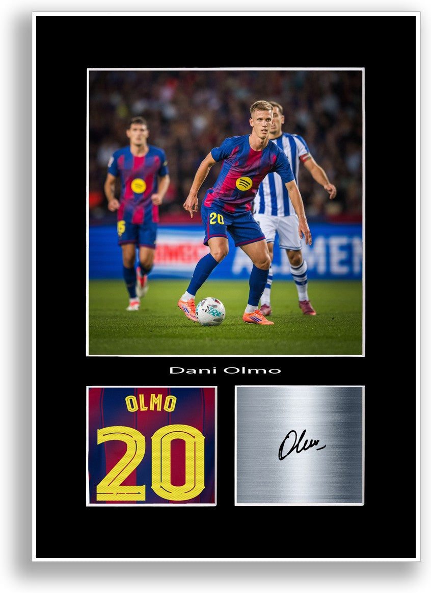 Dami Olmo Football Player Poster Signed Print Photo A4 Wall Art Gift Idea