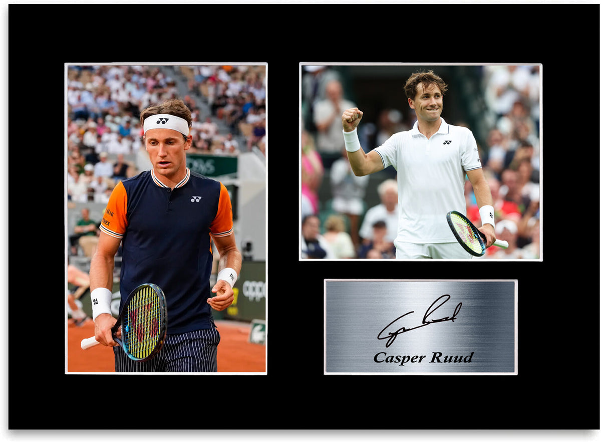 Casper Ruud Tennis Player Signed Autograph Photo Display Mount Poster A4