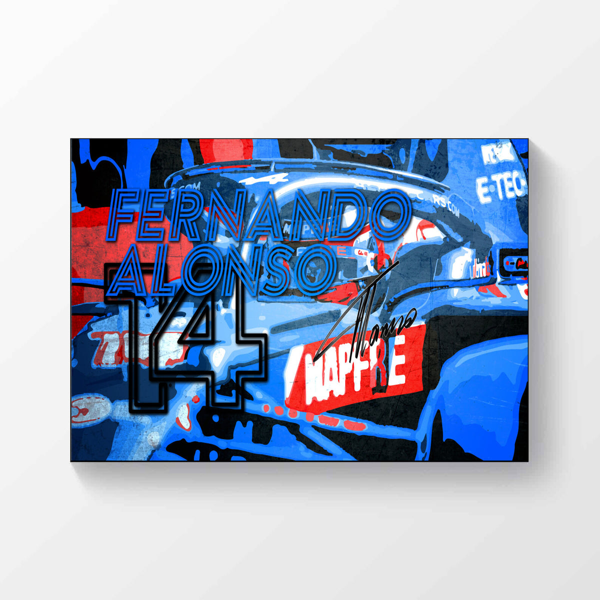 Fernando Alonso Alpine F1 Formula 1 2021 Signed Poster A4