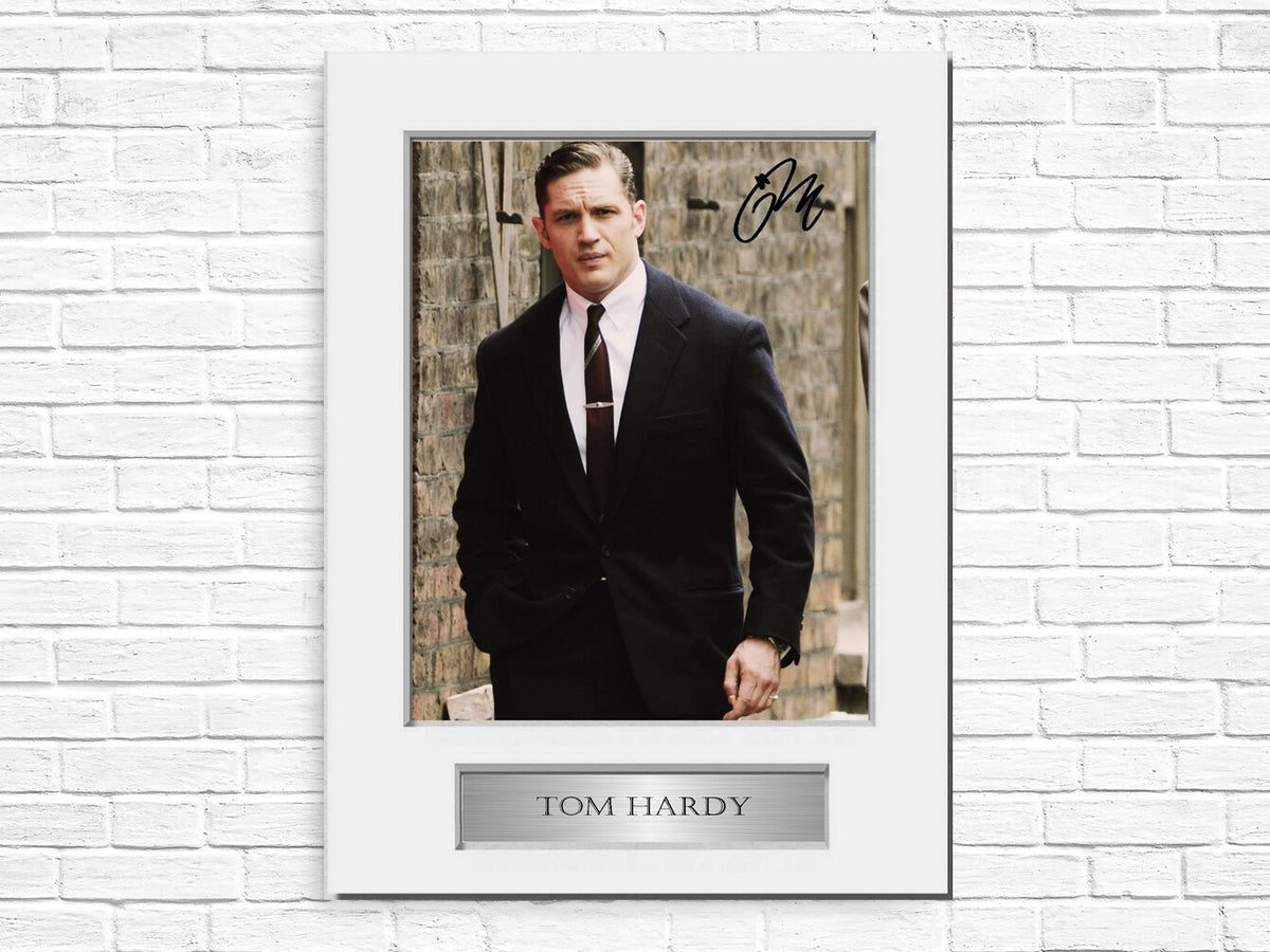 Tom Hardy Signed Photo Display Mount A4