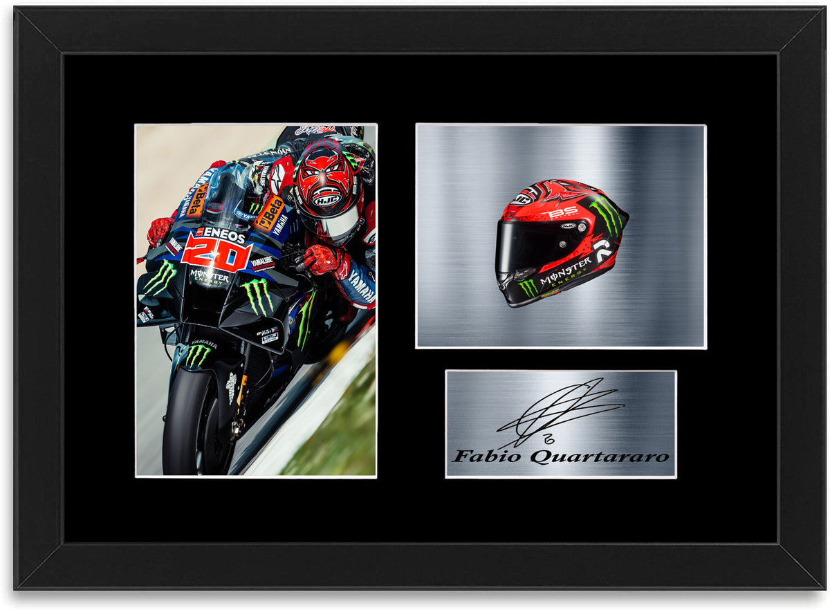 Fabio Quartararo 2023 A4 Signed Autograph Photo Display Mount Poster Gift Framed