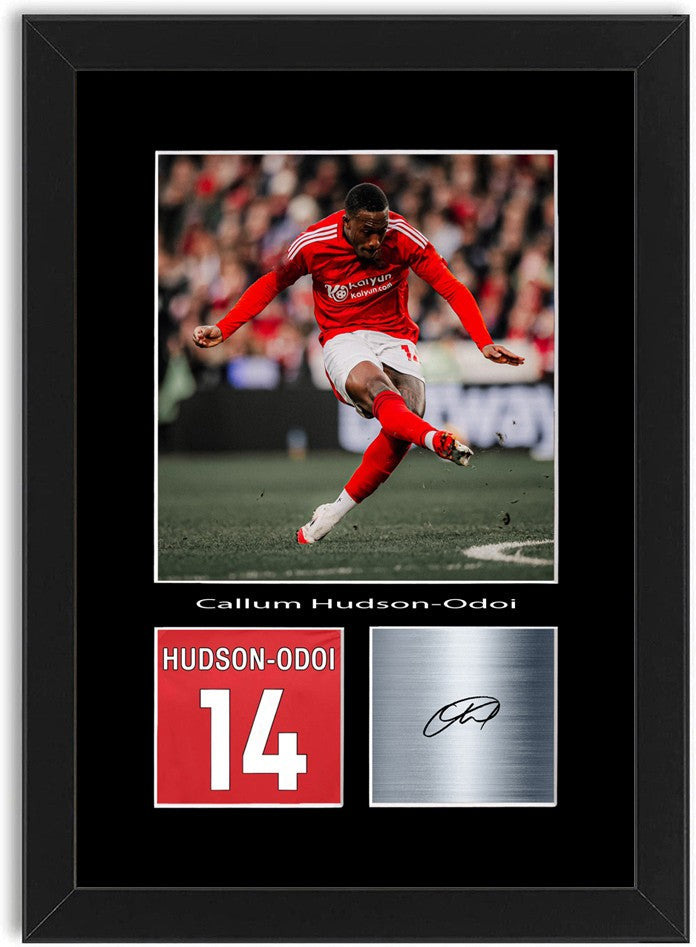 Callum Hudson-Odoi Football Player Poster Signed Print Photo A4 Wall Art Framed