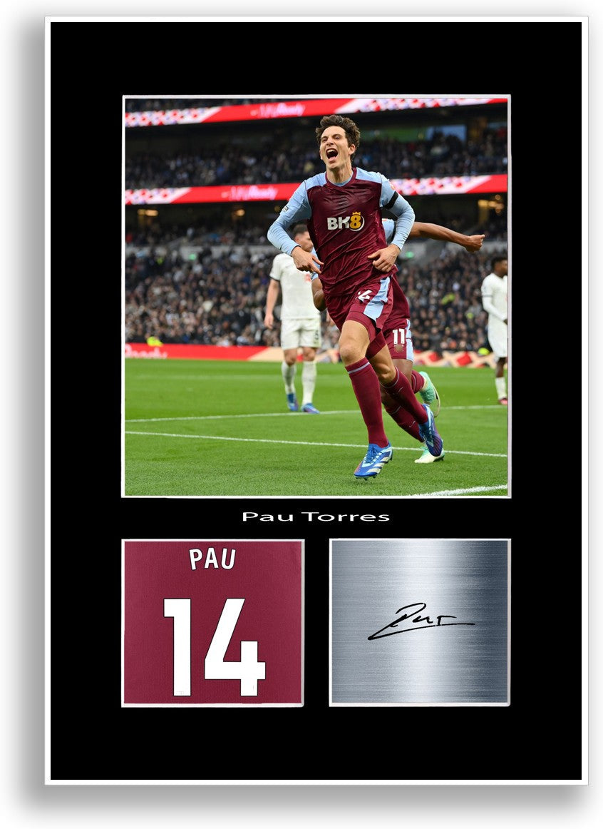 Pau Torres Football Player Poster Signed Print Photo A4 Wall Art Gift Idea