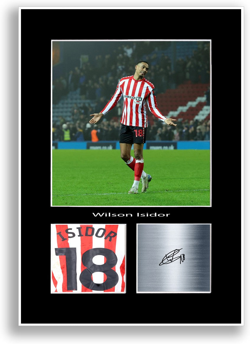 Wilson Isidor Football Player Poster Signed Print Photo A4 Wall Art Gift Idea
