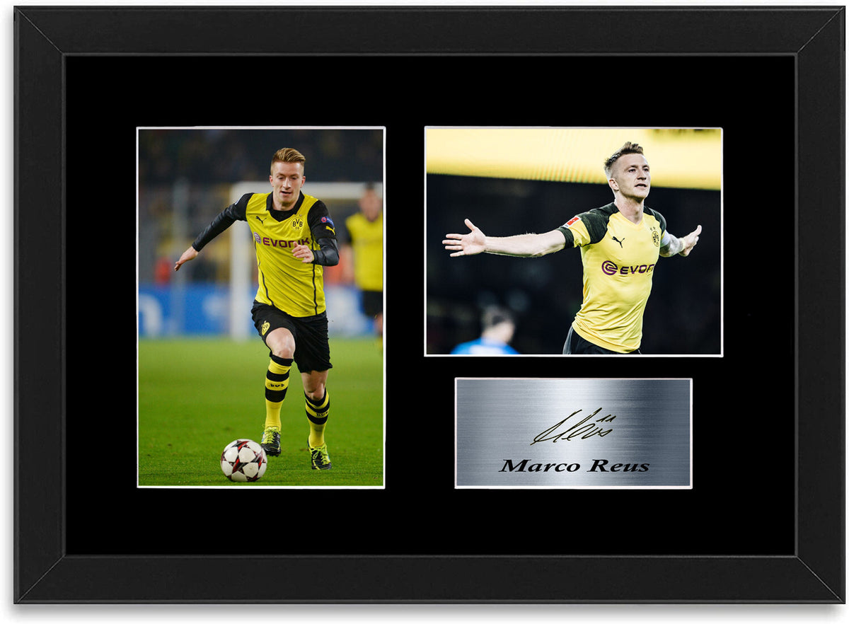 Marco Reus Dortmund Football Player A4 Signed Photo Display Mount Poster Framed
