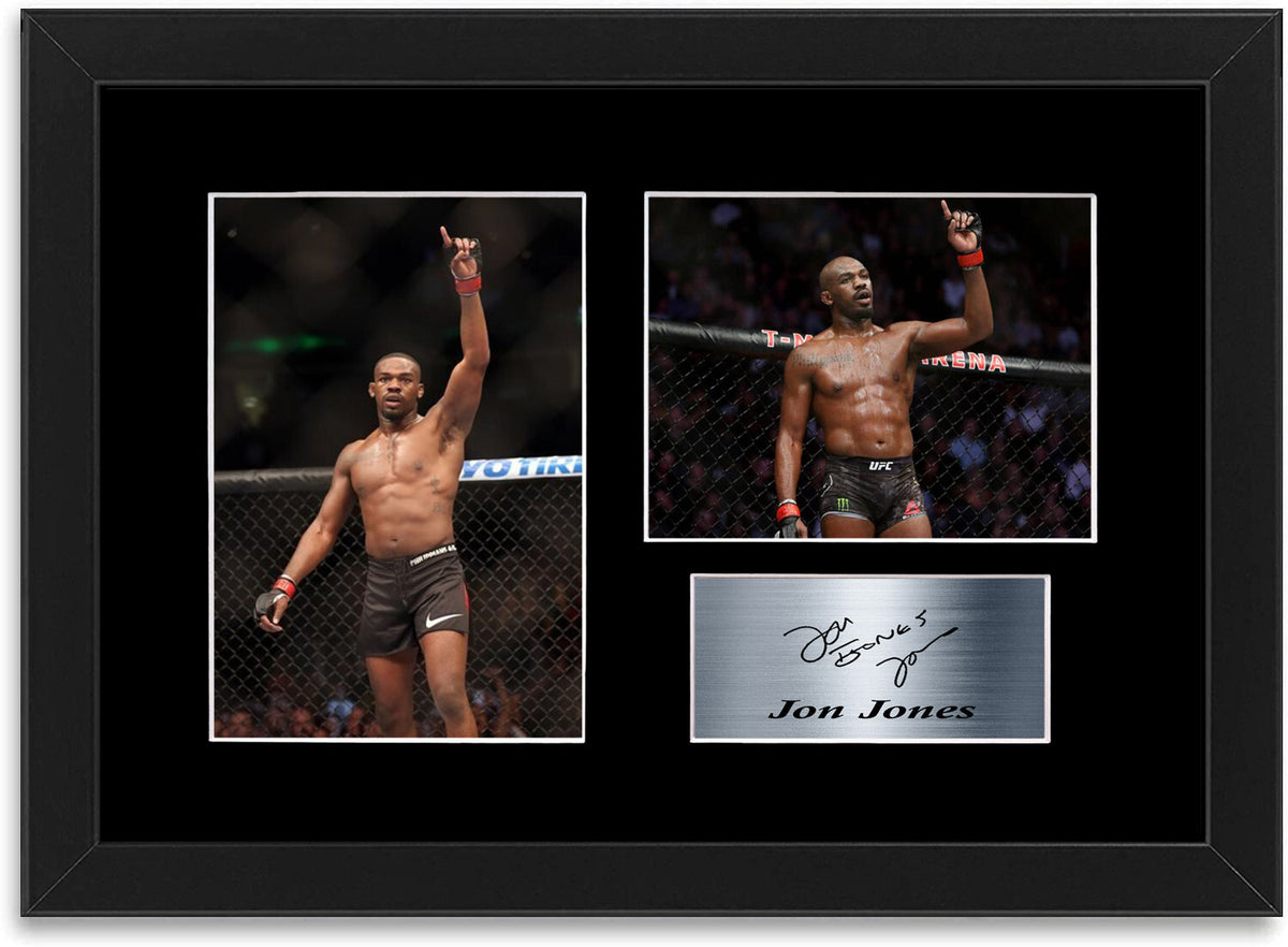 Jon Jones MMA UFC Fighter Champion Printed framed print by LJW Prints