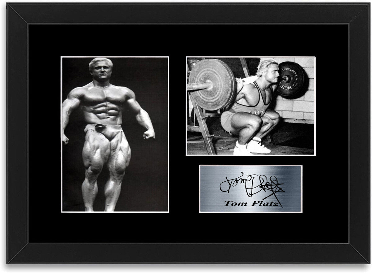Tom Platz Bodybuilding Gym Motivational framed print by LJW Prints