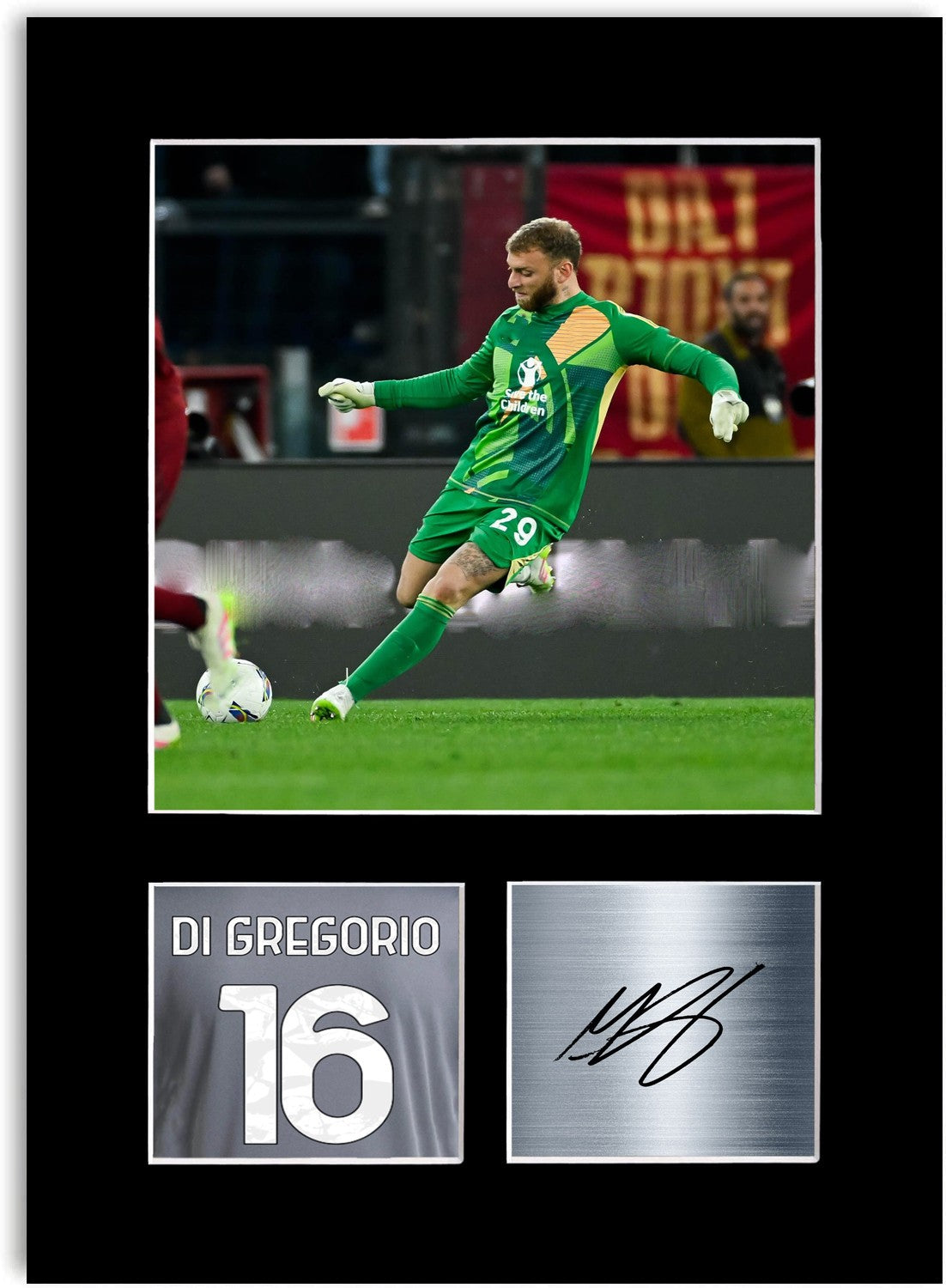 Michele Di Gregorio Football Player Poster Signed Photo Display Mount Print Gift