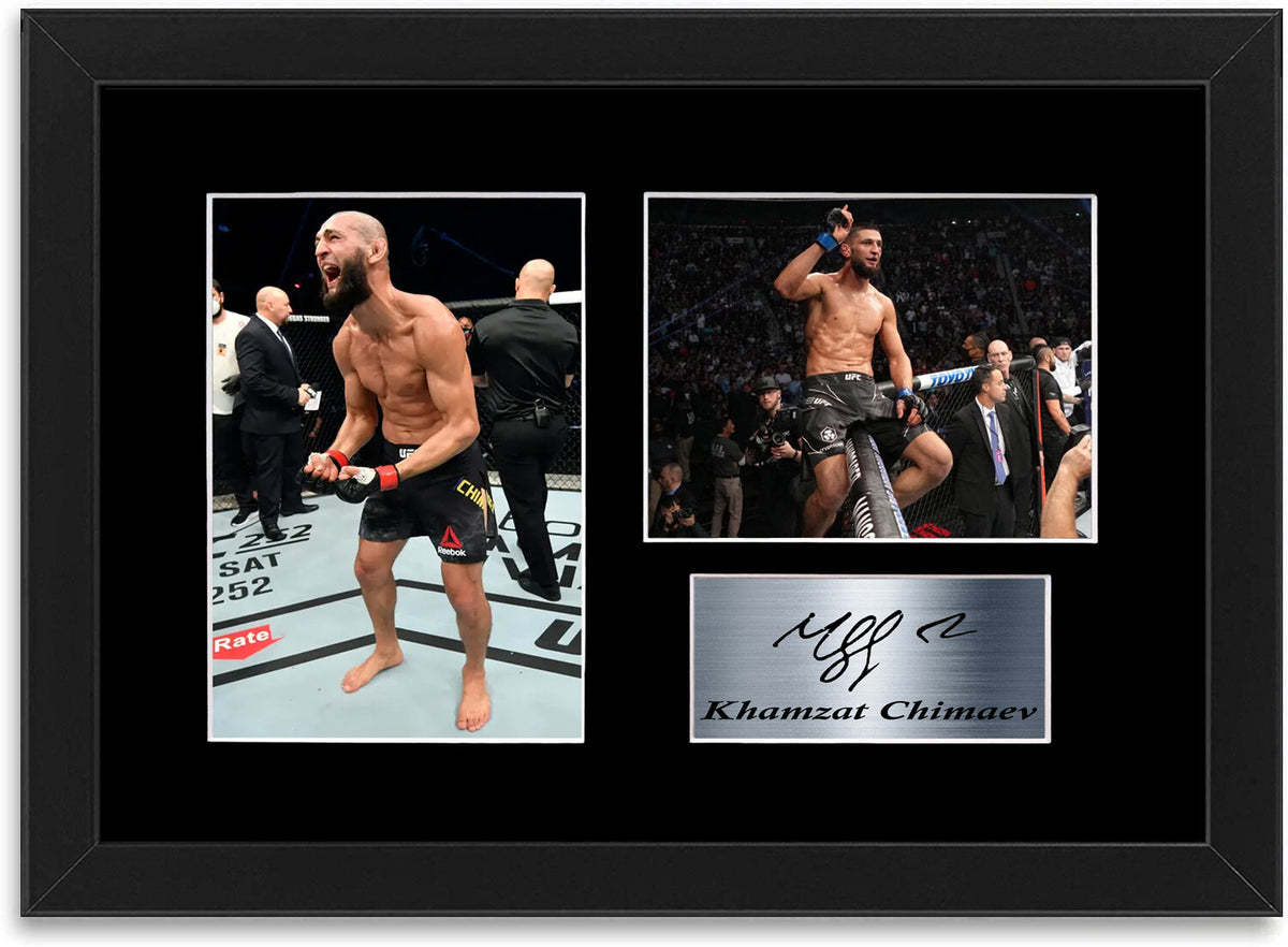 Khamzat Chimaev MMA UFC Fighter Wrestler framed print by LJW Prints