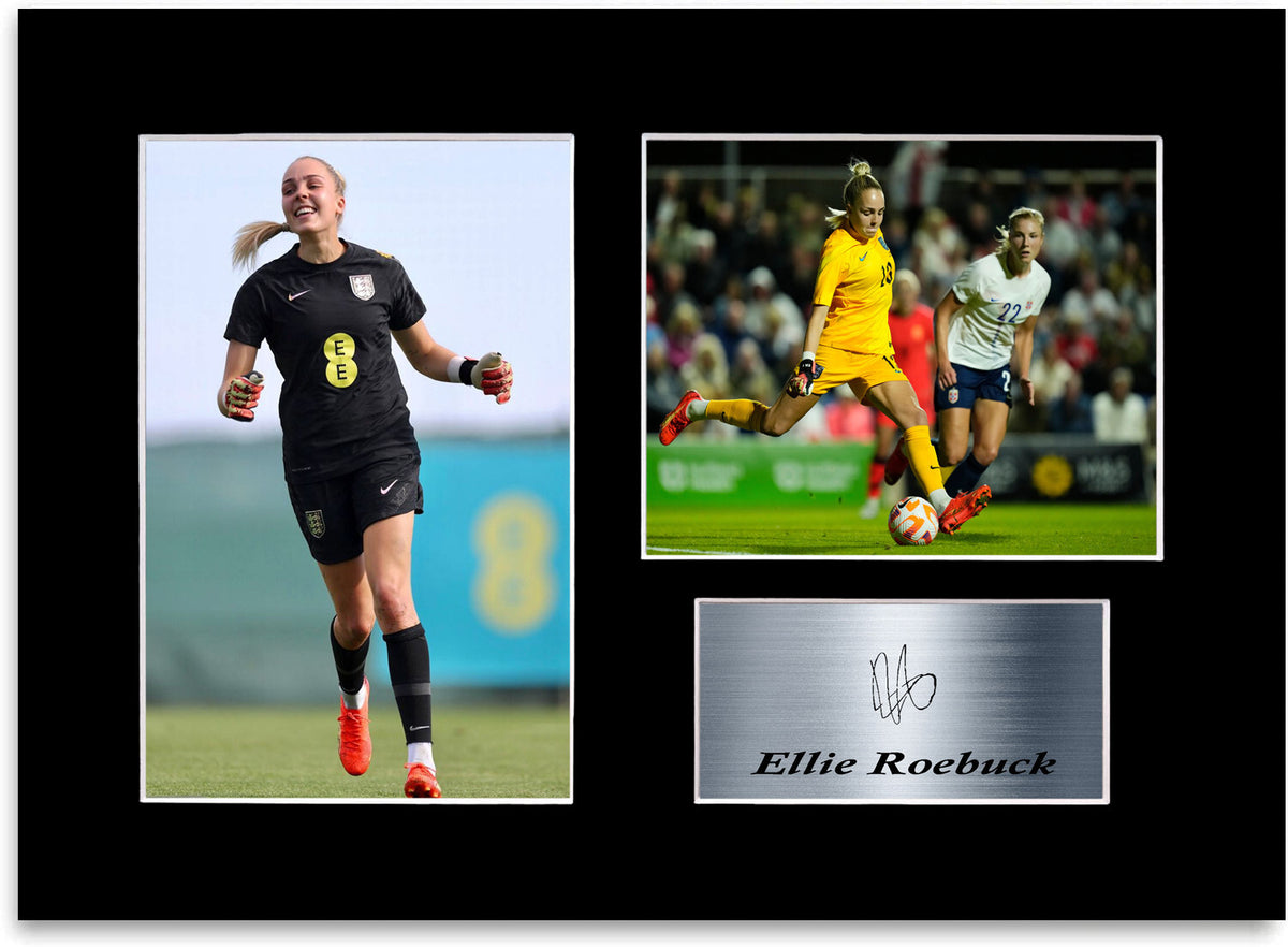 Ellie Roebuck England mounted display by LJW Prints
