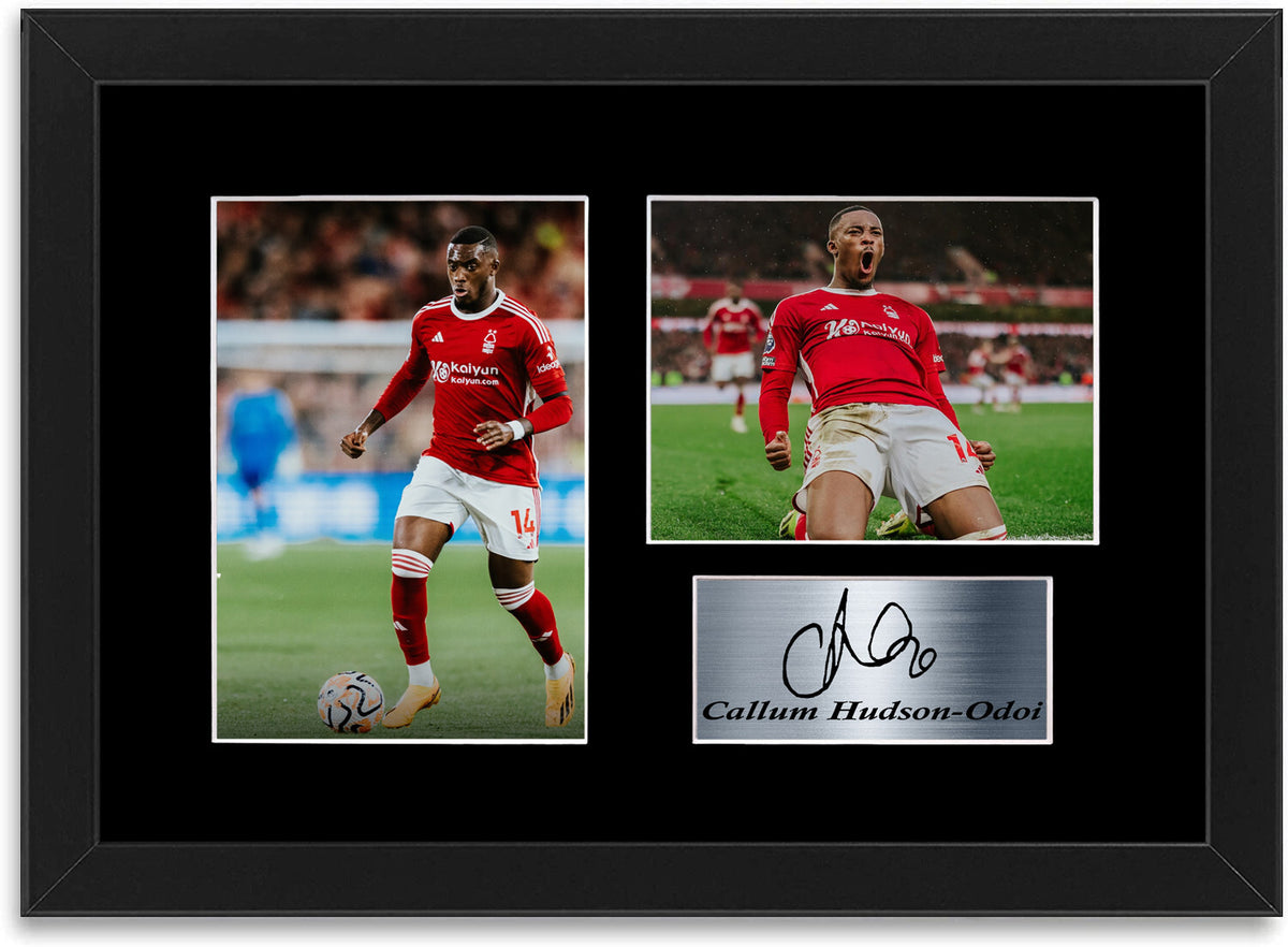 Callum Hudson Odoi Nottingham Forest Player framed print by LJW Prints