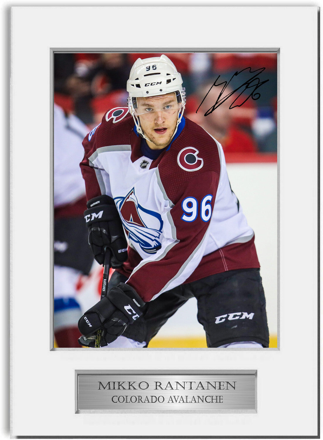 Mikko Rantanen Ice Hockey Player A4 Signed Photo Display Mount Gift Poster