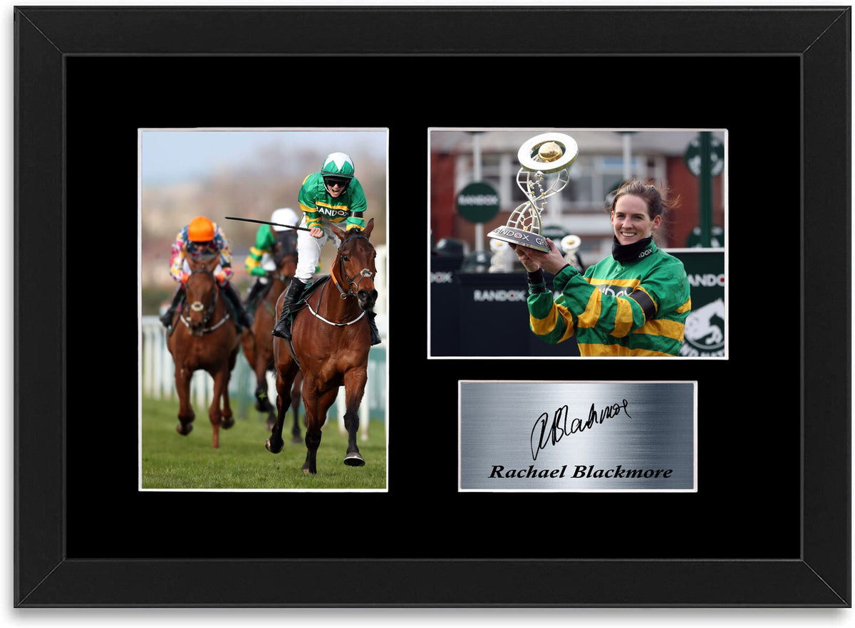 Rachael Blackmore Grand national Winner Signed Photo Display Poster A4 Framed