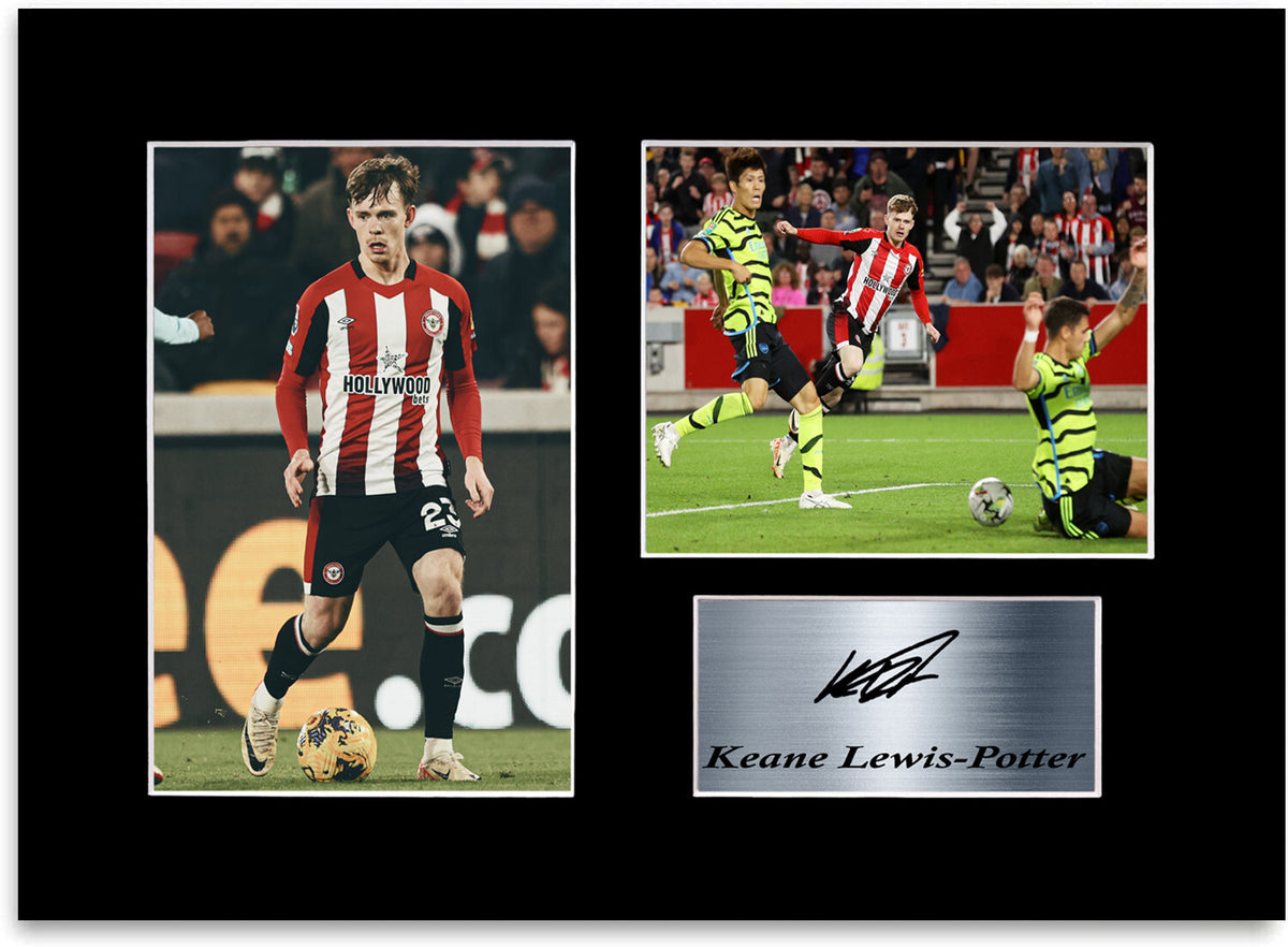 Keane Lewis Potter Brentford Player framed print by LJW Prints