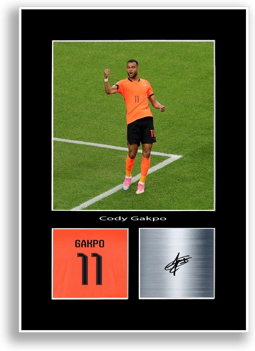 Cody Gakpo Netherlands 2026 Poster Signed Print Photo Wall Art Gift