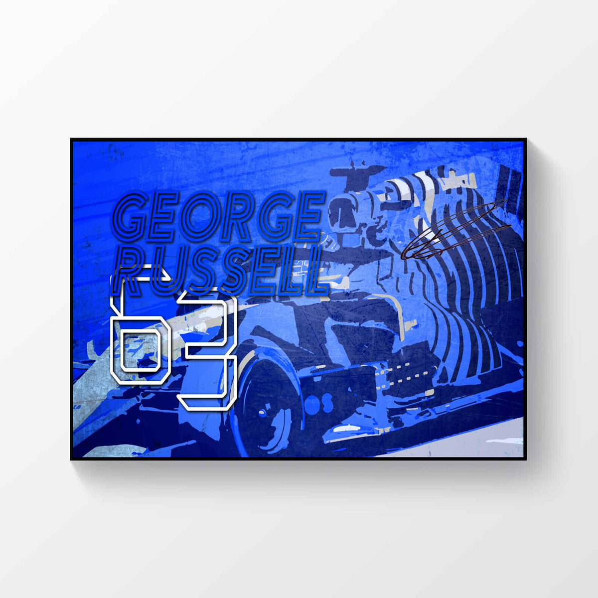 George Russell Williams F1 Formula 1 2021 Signed Poster A4