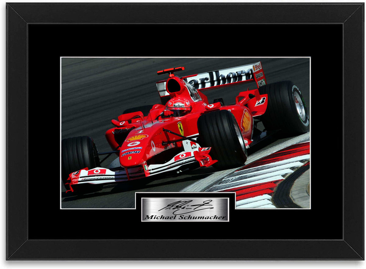 Michael Schumacher F1 World Champion framed print by LJW Prints