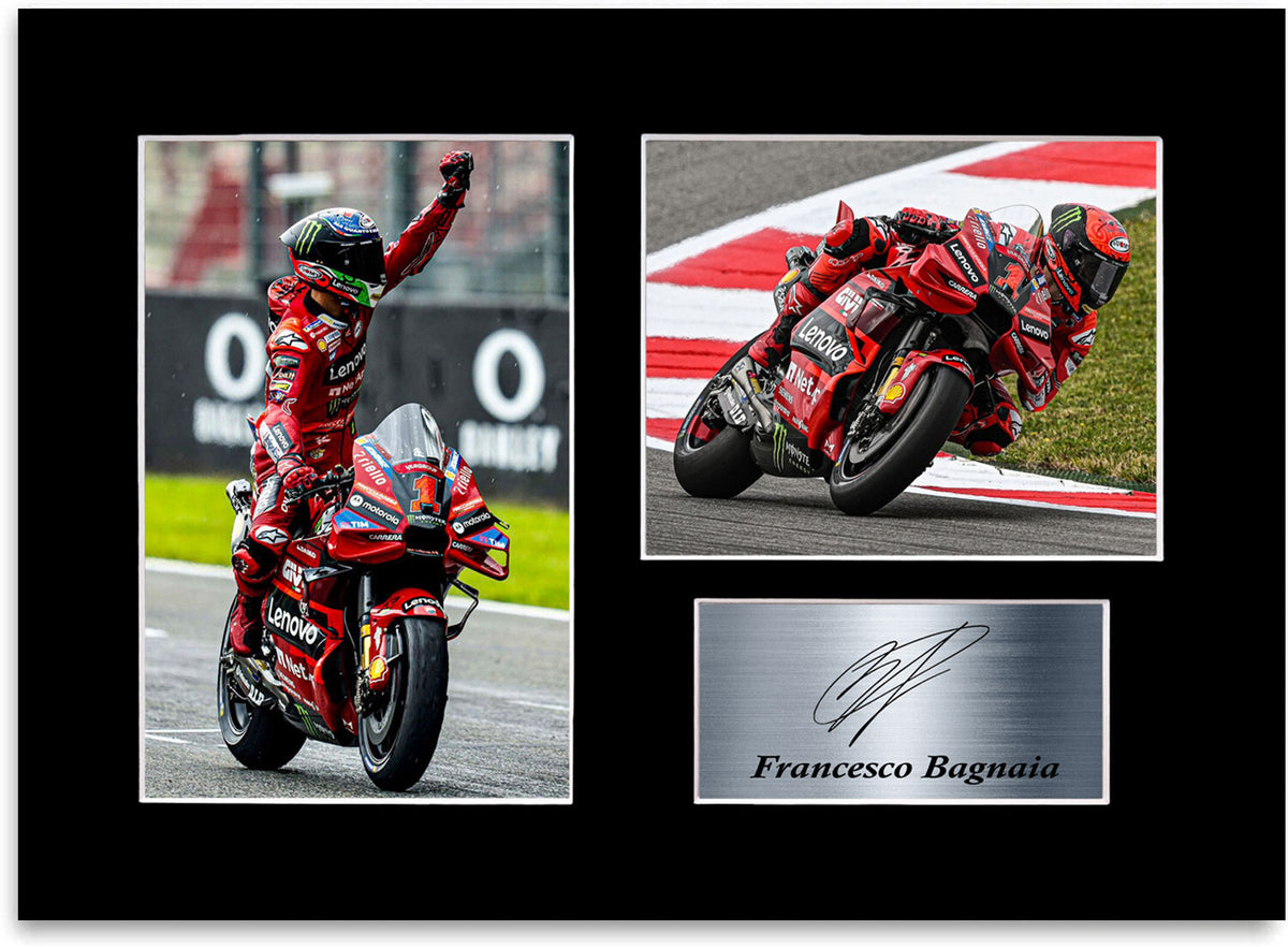 Francesco Bagnaia Motorcycle Racer Signed Autograph Photo Display Poster Gift A4