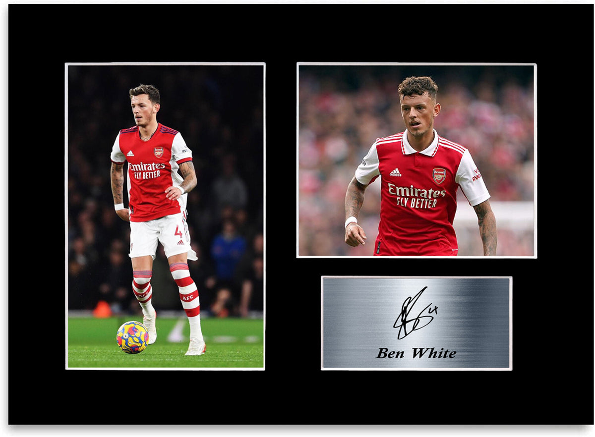 Ben White Arsenal Player A4 Printed Signed Photo Display Mount Poster Gift