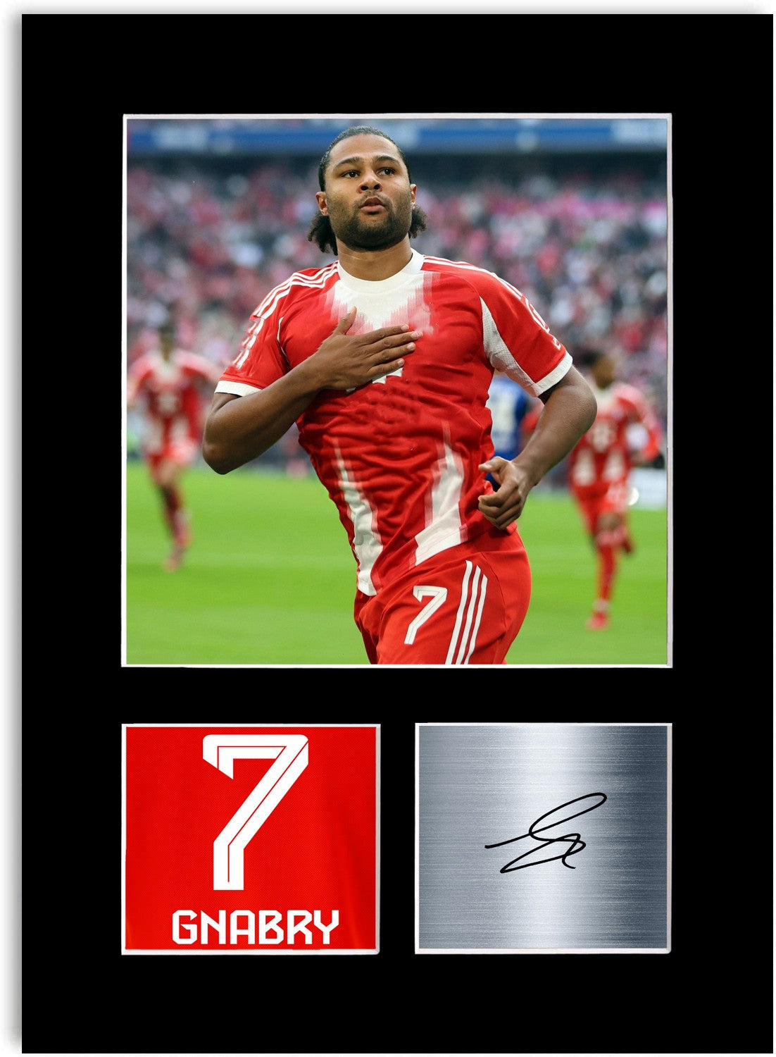 Serge Gnabry Football Player Poster Signed Photo Display Mount Print A4 Gift