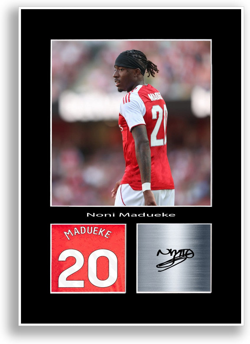 Noni Madueke Football Player Poster Signed Print Photo A4 Wall Art Gift Idea