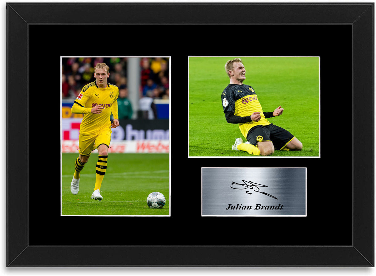 Julian Brandt Dortmund Football Player A4 Signed Photo Display Mount Gift Framed