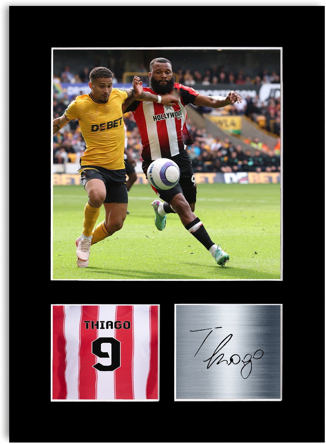 Igor Thiago Football Player Poster Signed Photo Display Mount Print A4