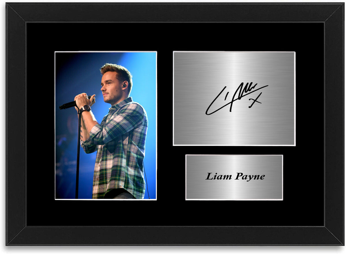 Liam Payne Singer A4 Printed Signed Autograph Photo Display Mount Gift Framed