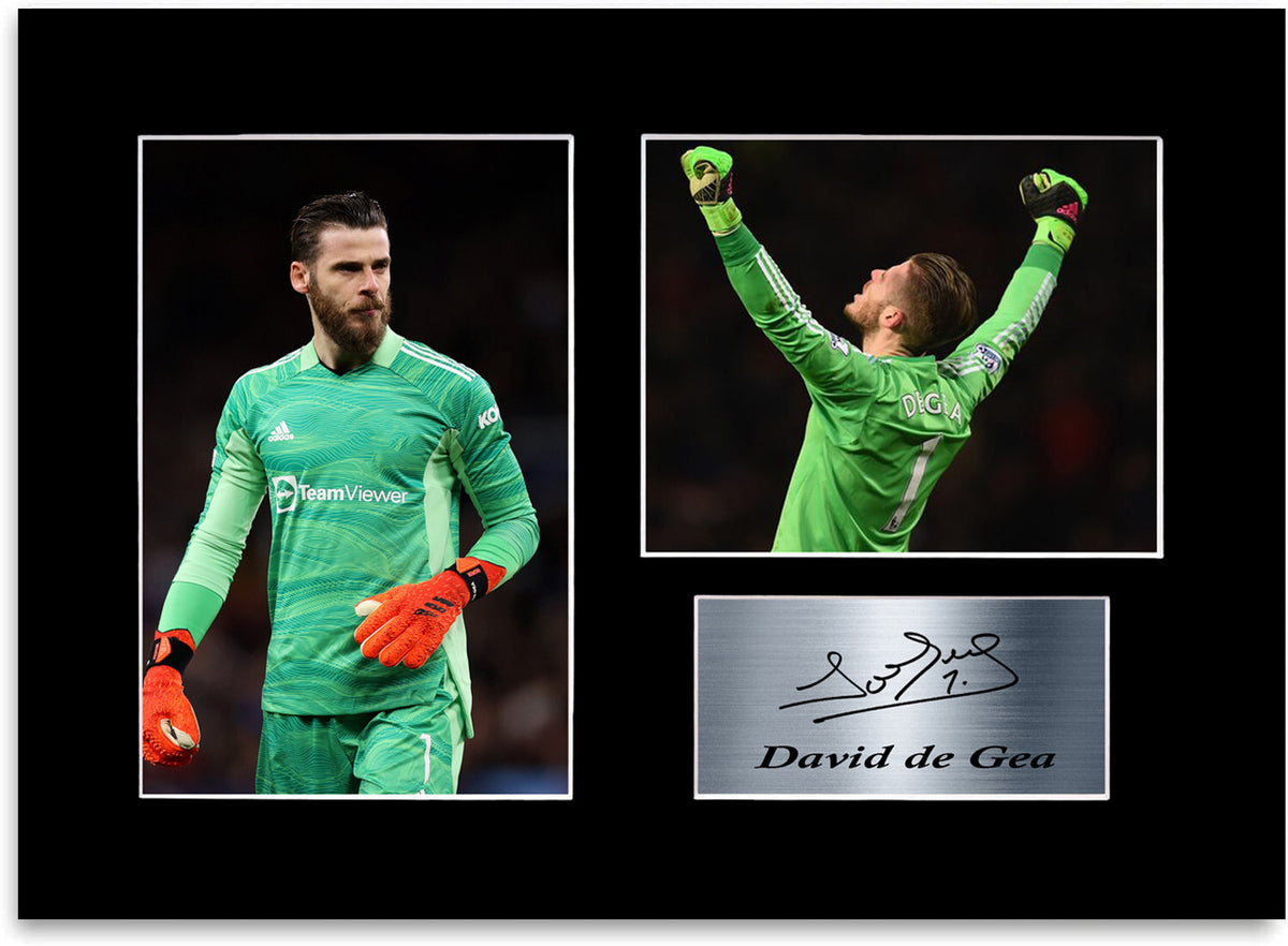 David de Gea Manchester Player Photo Display Mount A4