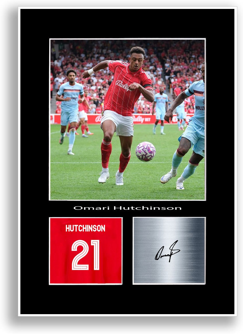 Omari Hutchinson Football Player Poster Signed Print Photo Wall Art Gift Idea