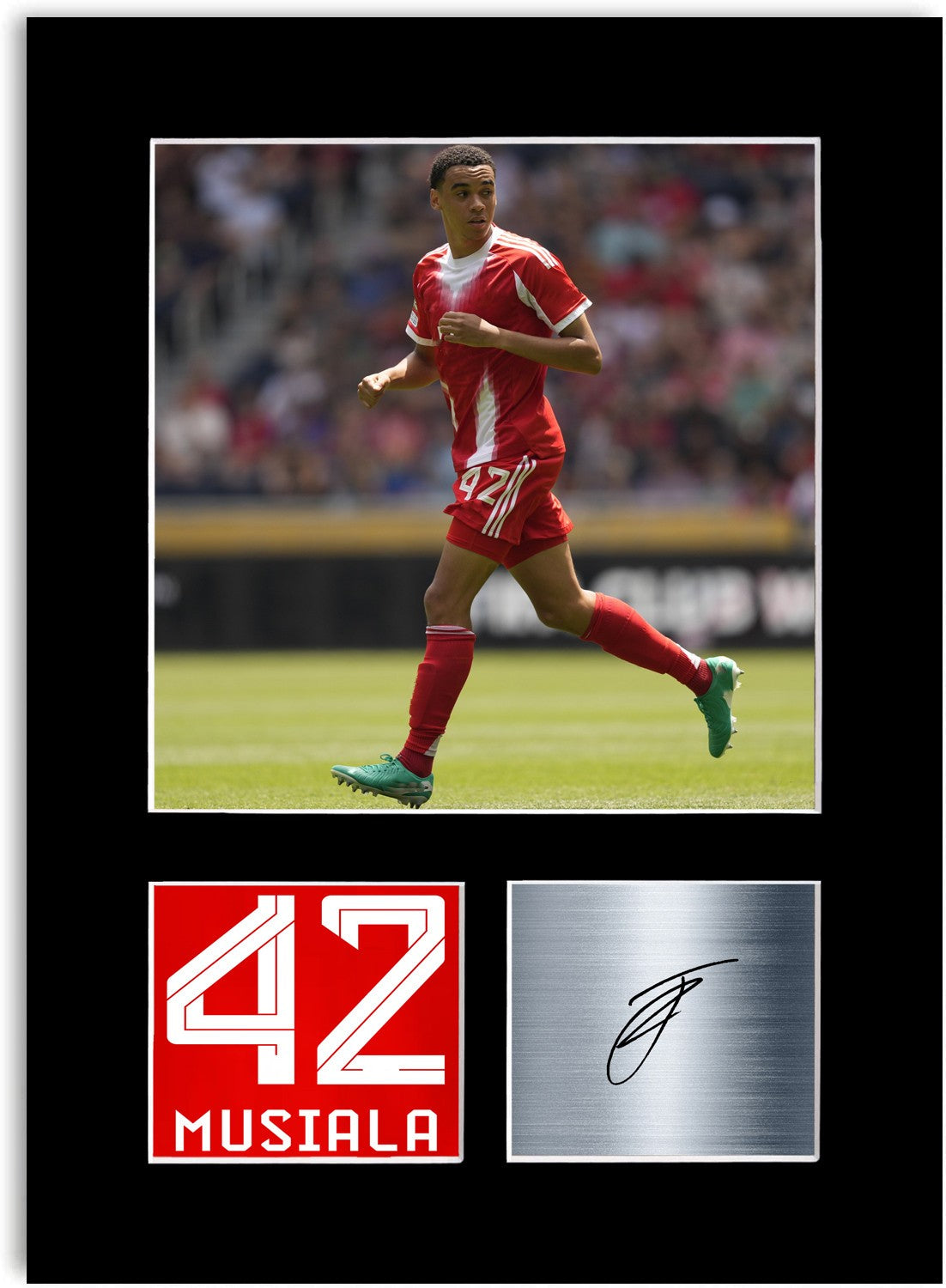 Jamal Musiala Football Player Poster Signed Photo Display Mount Print A4 Gift