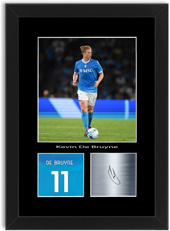 Kevin De Bruyne Football Player framed print by LJW Prints