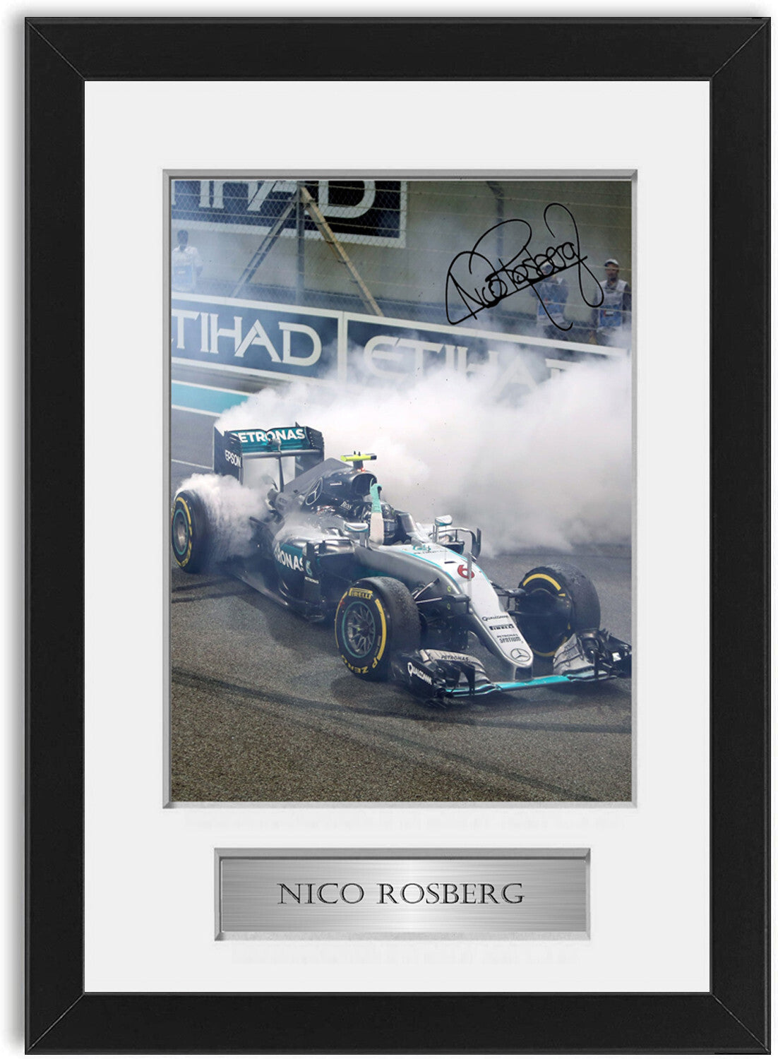 Nico Rosberg Formula 1 World Champion framed print by LJW Prints
