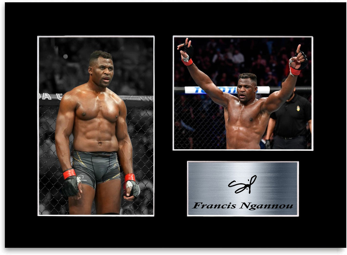 Francis Ngannou MMA champion Printed Signed Autograph Photo Display Poster A4